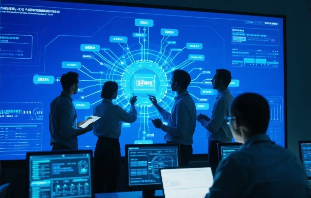 数据技术人员在分析信息结构